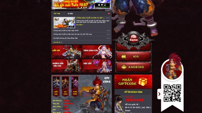 Thiết kế Demo website Game Cuồng Ma