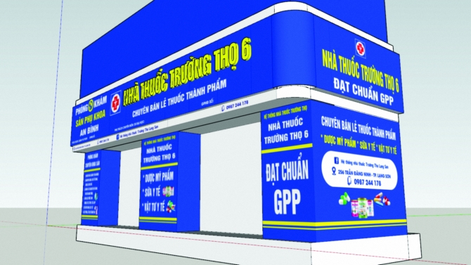 Thiết kế biển hiệu nh&agrave; thuốc