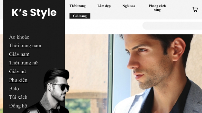 Thiết kế Landing page website shop thời trang