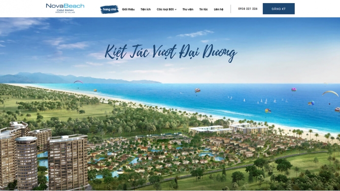 Website BĐS Novabeach Cam Ranh