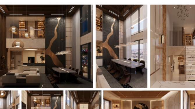 KINTSUGI KIMOON &ndash; Thiết kế nội thất căn hộ Duplex