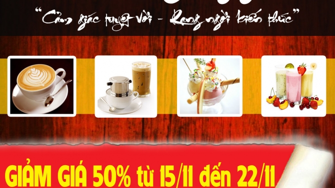 Tờ rơi c&agrave; ph&ecirc;