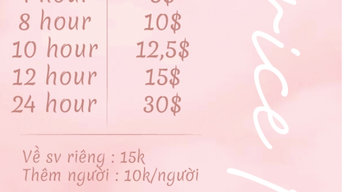 Neverland pricelist