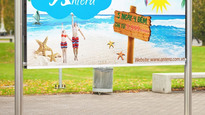 Thiết kế banner cho c&ocirc;ng ty du lịch Antera