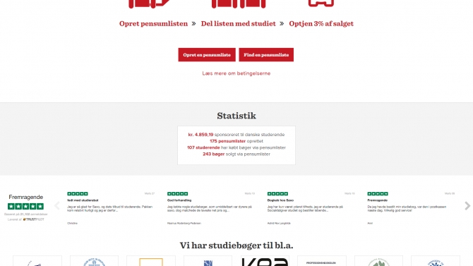 Thiết kế website studie.saxo.com