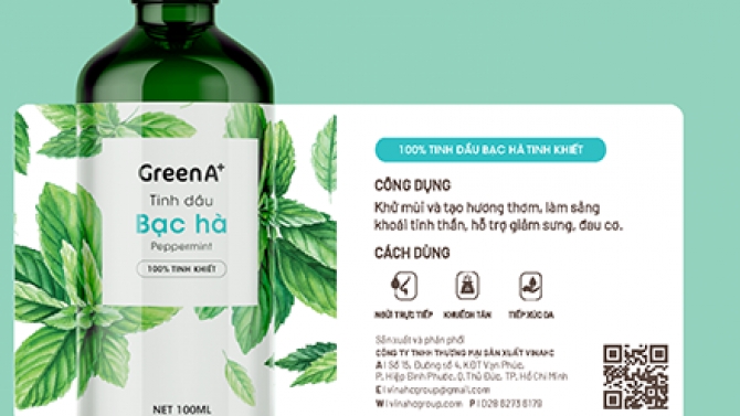 Nh&atilde;n tinh dầu Green A+