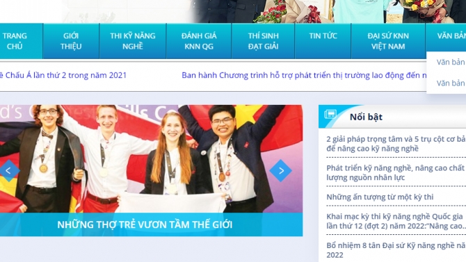 Kỹ năng nghề ( Tổng cục gi&aacute;o dục nghề nghiệp )