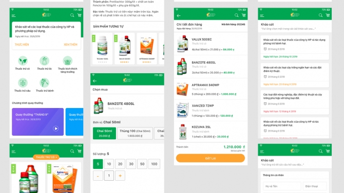 Thiết kế app b&aacute;n h&agrave;ng