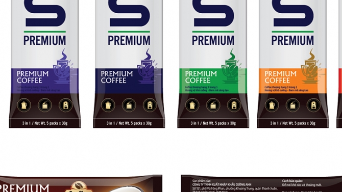 S coffee packaging