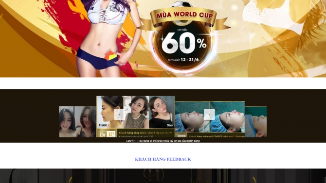 Website giới thiệu dịch vụ l&agrave;m đẹp - Wordpress