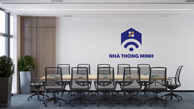 Logo nh&agrave; th&ocirc;ng minh