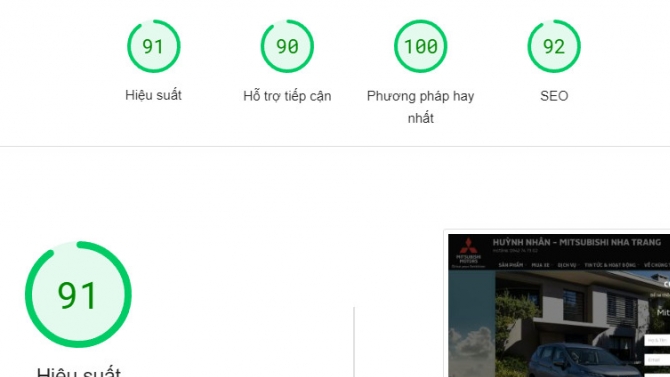 Thiết kế website Mitsubishi Nha Trang
