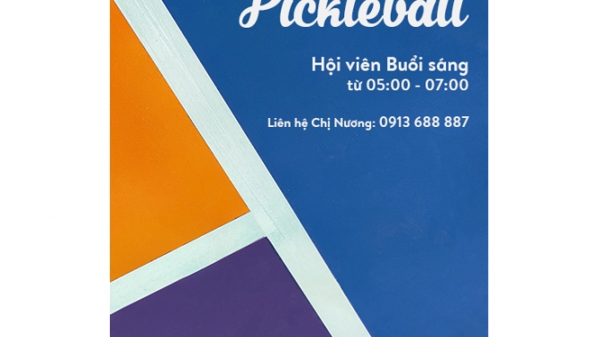 Thiết kế banner fanpage Pickleball