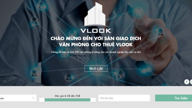 S&agrave;n giao dịch văn ph&ograve;ng cho thu&ecirc; VLOOK