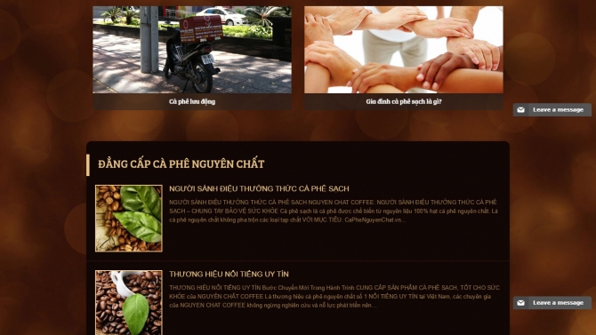 Website c&agrave; ph&ecirc; nguy&ecirc;n chất