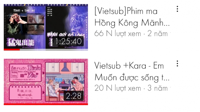 Sub phim v&agrave; nhạc Hoa Ngữ
