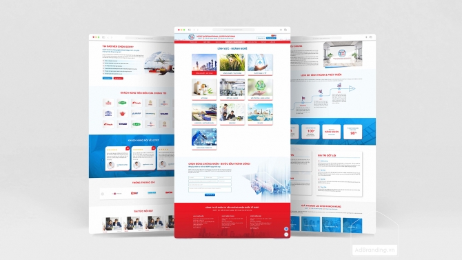 Thiết kế website c&ocirc;ng ty dịch vụ chứng nhận