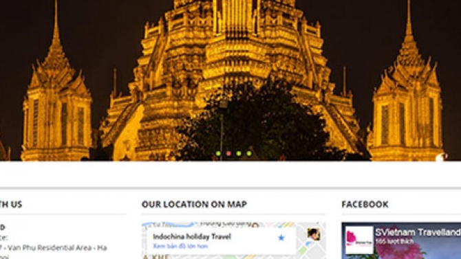 Website giới thiệu tour du lịch với người nước ngo&agrave;i
