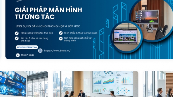 Website doanh nghiệp v&agrave; danh mục thiết bị điện tử BTTek