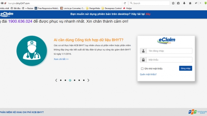 PHẦN MỀM K&Ecirc; KHAI CHI PH&Iacute; KCB BHYT