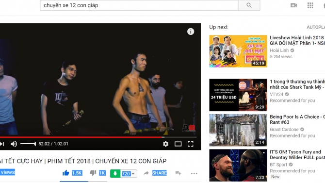 Phim Youtube 1 triệu views
