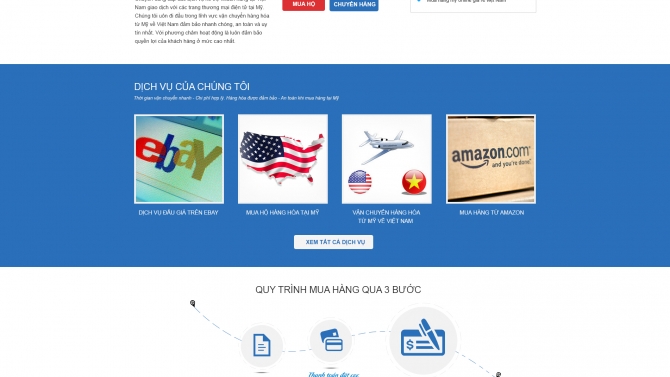 website NhapHangMy.com.vn