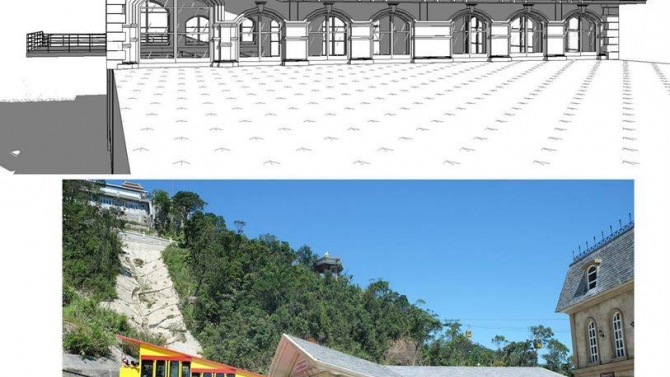 Triển khai hồ sơ nh&agrave; ga t&agrave;u - B&agrave; N&agrave; - Shop drawing funicular station - Ba Na Hills