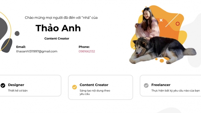 Hồ sơ c&aacute; nh&acirc;n Nguyễn Thảo Anh