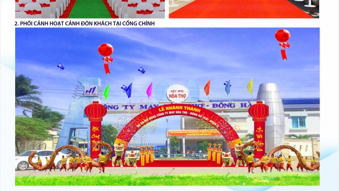 Lễ kh&aacute;nh th&agrave;nh dệt may H&ograve;a Thọ