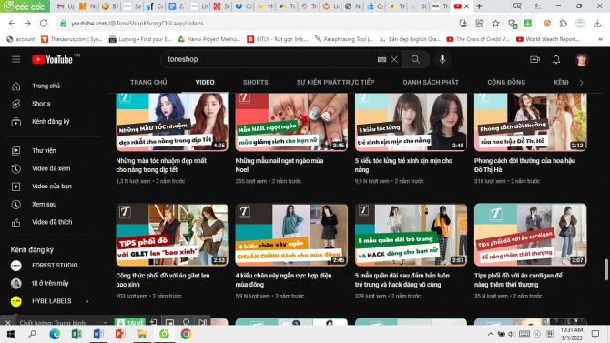Edit video cho k&ecirc;nh Youtube
