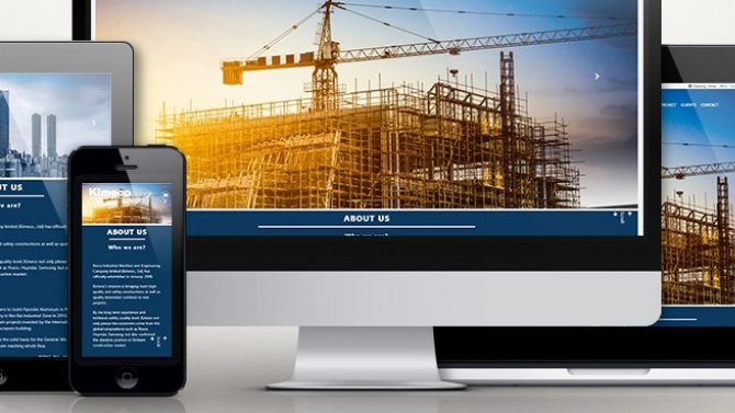 UI Website Kimeco Construction - One Page Design