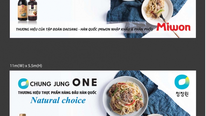 Pano sản phẩm H&agrave;n Quốc