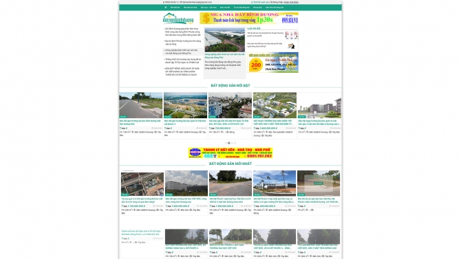 Thiết kế webstie Bất Động Sản