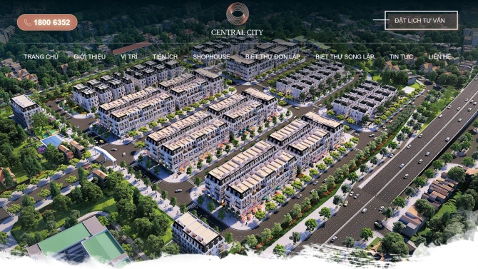 X&acirc;y dựng website BĐS - Central City