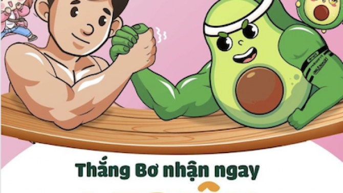 Poster sự kiện 8/3 qu&aacute;n Bơ B&aacute;n kem