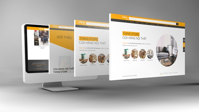 Website Cửa h&agrave;ng nội thất Thing Store