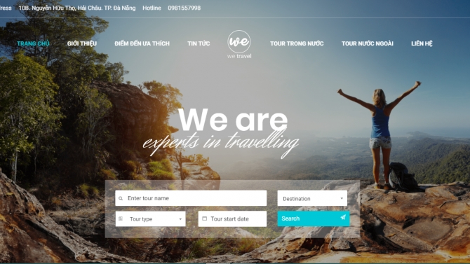 Thiết kế website We Travel