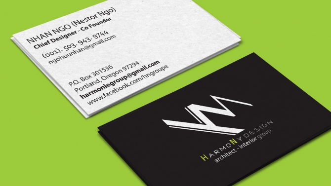 HARMONY DESIGN (Logo + card visit)