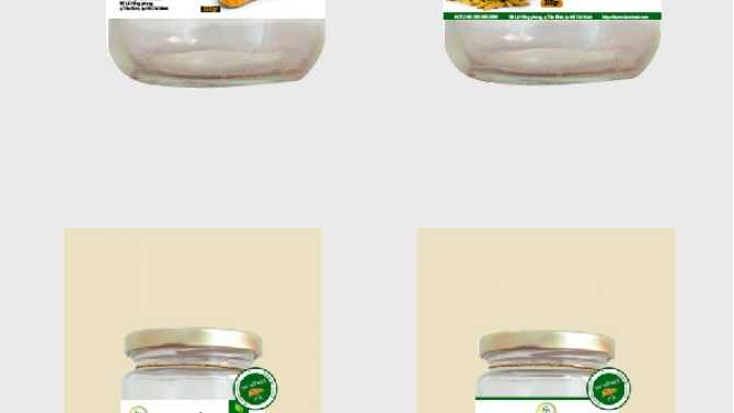 THIẾT KẾ LOGO, BAO B&Igrave; TINH BỘT NGHỆ