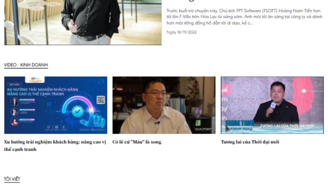 FPT Ho&agrave;ng Nam Tiến - Tiến's Blog