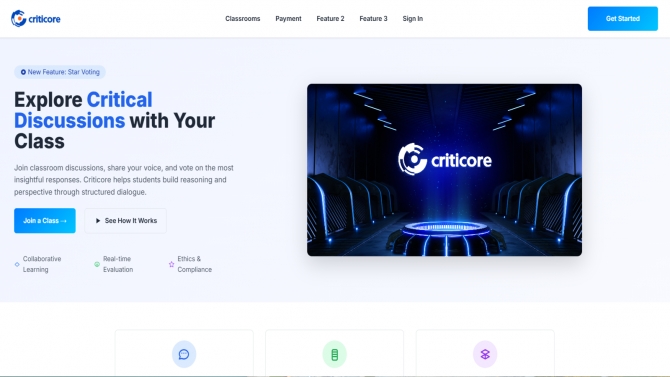 Criticore - Nền tảng quản l&yacute; học tập th&ocirc;ng minh (LMS) t&iacute;ch hợp RAG AI & SignalR Real-time