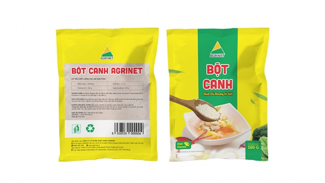 Thiết kế bao b&igrave; - Bột Canh Agrinet