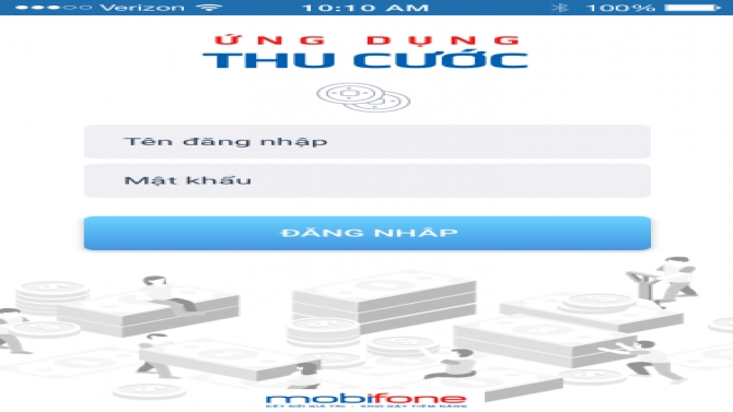 Ứng dụng quản l&yacute; thu cước Mobifone