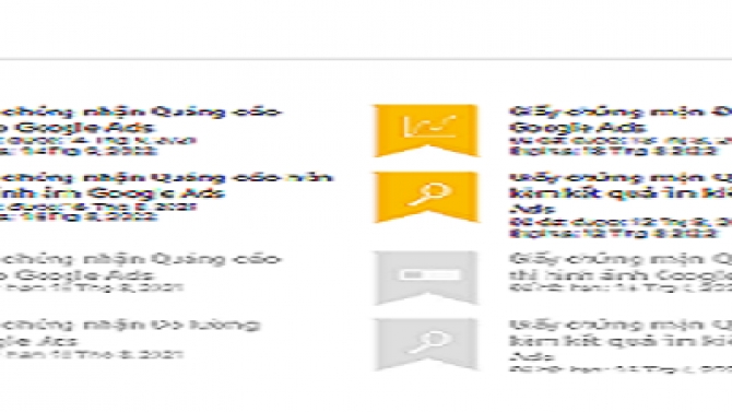 Chứng chỉ Google