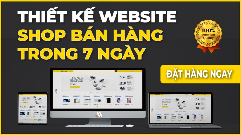 Thiết Kế Website Shop B&aacute;n H&agrave;ng - trong 7 ng&agrave;y