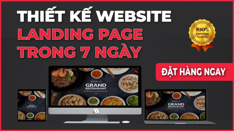 Thiết Kế Website Landing Page - trong 7 ng&agrave;y