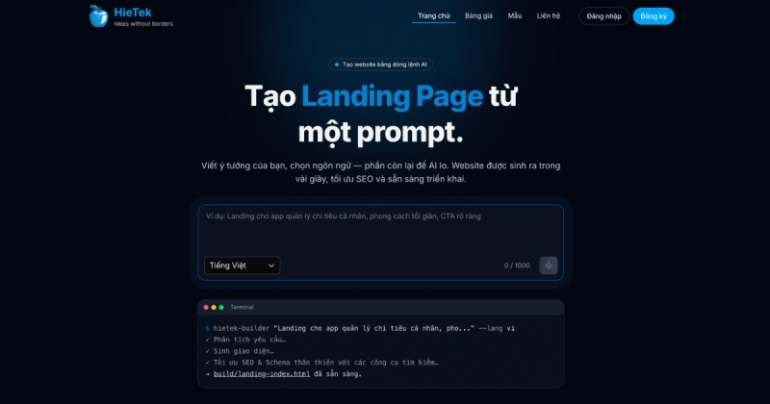 Thiết kế website/hệ thống/ứng dụng đa lĩnh vực