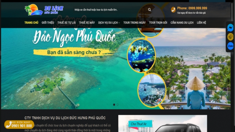 Thiết kế webiste về du lịch