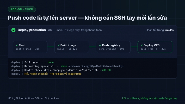 Deploy web app l&ecirc;n VPS chuẩn production trong 2 ng&agrave;y