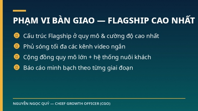 G&Oacute;I FLAGSHIP 300 TRIỆU, GIẢM 15% C&Ograve;N 255 TRIỆU &mdash; Hệ thống tăng trưởng đa k&ecirc;nh & cộng đồng quy m&ocirc; lớn nhất, vận h&agrave;nh to&agrave;n diện